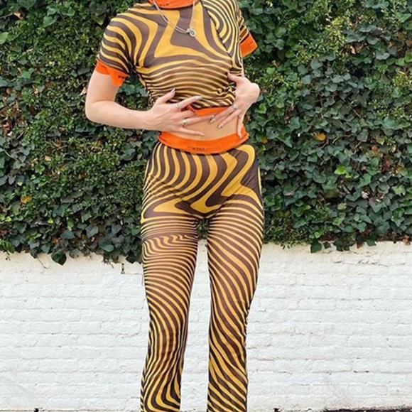 Sexy See Threw 2 Piece Pants Set NWT - Picture 3 of 4